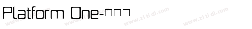 Platform One字体转换